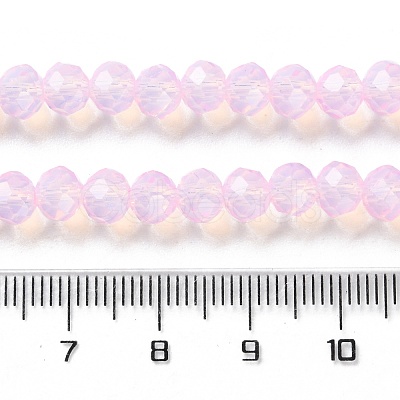 Baking Paint Transparent Glass Beads Strands DGLA-A034-J6MM-D09-1