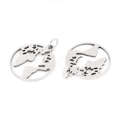 Non-Tarnish 201 Stainless Steel Pendants STAS-S105-T562D-1-1