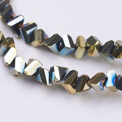 Electroplate Glass Beads Strands EGLA-J145-4mm-FP03-1