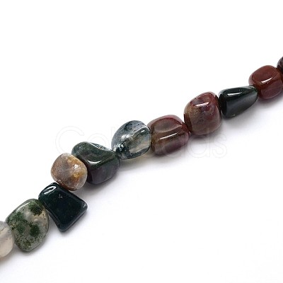 Natural Indian Agate Beads Strands G-O050-04-1