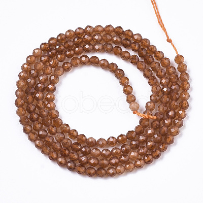 Natural Orange Garnet Beads Strands G-R462-029A-1