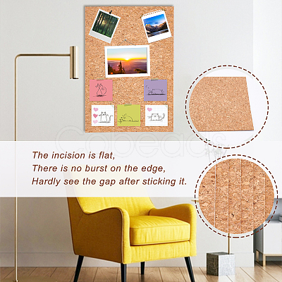 Cork Self-adhesive Wall Decorate DIY-BC0004-87-1