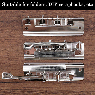6Pcs 2 Styles Iron Stronge Binder Clips FIND-GF0006-56-1