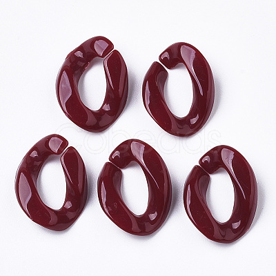 Opaque Acrylic Linking Rings OACR-T011-88F-1