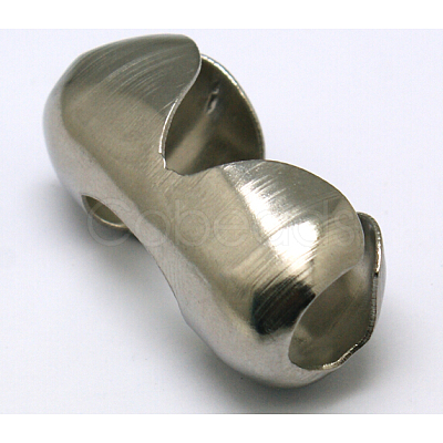 Tarnish Resistant 304 Stainless Steel Ball Chain Connectors STAS-L018A-P-1