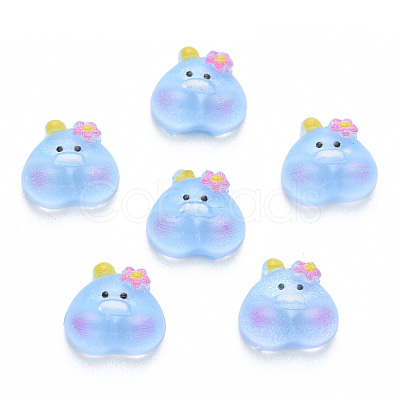 Translucent Resin Cabochons CRES-N030-021-1