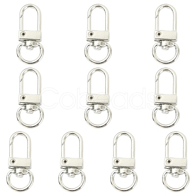 10Pcs Alloy Swivel Clasps PURS-CJ0001-01-1