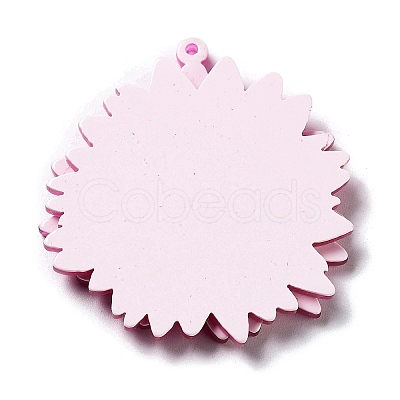 Printed Transparent Acrylic Pendants SACR-P029-B02-1