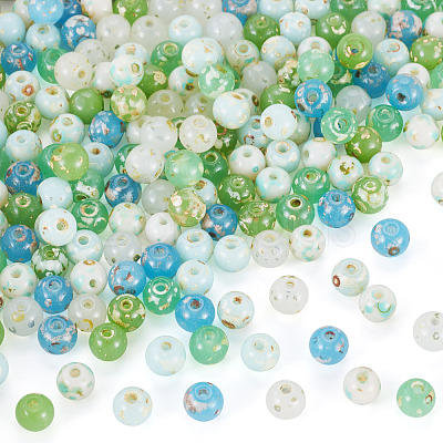 Picasso Baking Paint Glass Seed Beads SEED-TA0001-61A-1