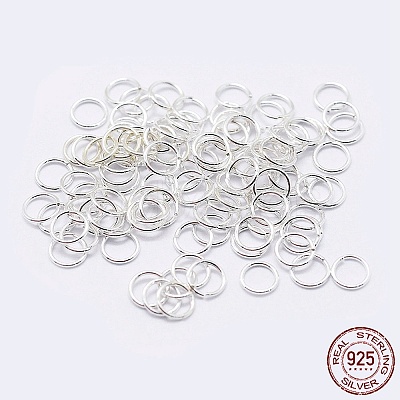 925 Sterling Silver Open Jump Rings LS-STER-F036-02S-0.8x12mm-1