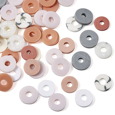 100G 10 Colors Handmade Polymer Clay Beads CLAY-BT0001-05-1