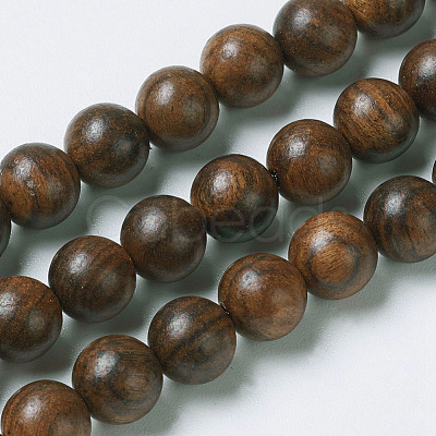 Natural Yellow Rosewood Beads WOOD-J001-01-6mm-1