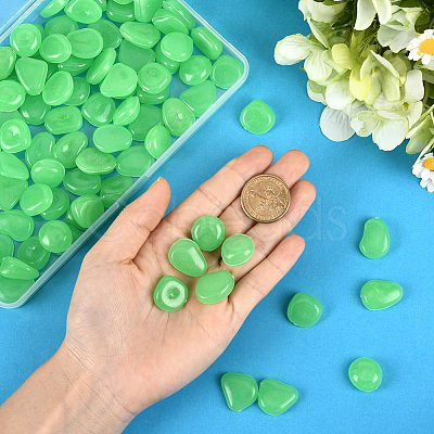 100Pcs Luminous Resin Beads Display Decoration RESI-SP0001-47B-1