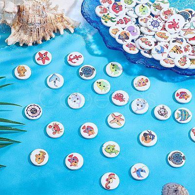 100Pcs 2-Hole Wood Buttons DIY-WH0899-112-1