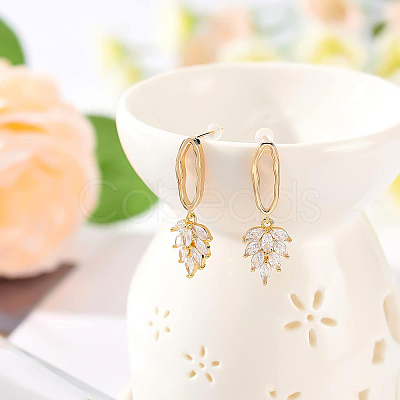 12Pcs 2 Style Brass Stud Earring Findings KK-BC0007-95-1