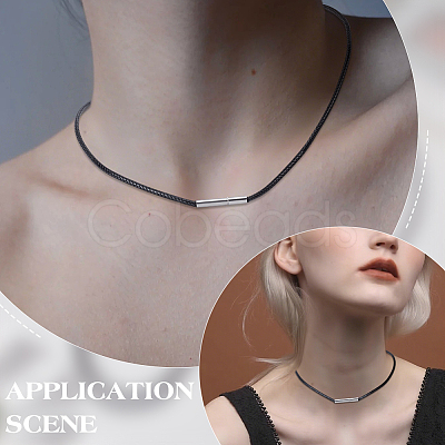 2MM Braided Round Waxed Cord Necklace Making NJEW-WH0023-77-1