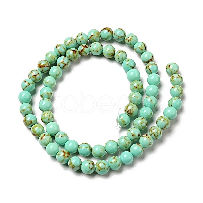 Synthetic Turquoise Beads Strands TURQ-H038-6mm-XXS10-1