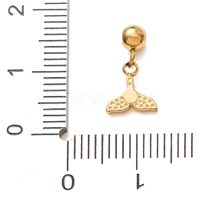 304 Stainless Steel Micro Pave Clear Cubic Zirconia Charms CU-CBAB6EC-10G-01-1