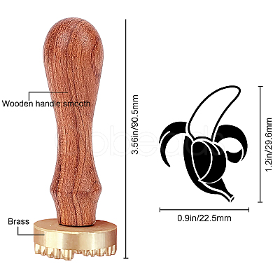 CRASPIRE 1Pc Brass Stamp Head DIY-CP0006-68H-1