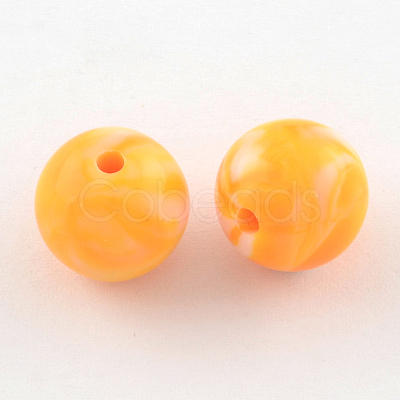 Opaque Acrylic Beads SACR-R853-16mm-M-1