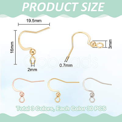 304 Stainless Steel Earring Hooks STAS-UN0015-41-1
