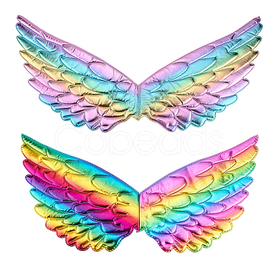 HOBBIESAY 2Pcs 2 Colors Children's Costume Angel Wings DIY-HY0001-17B-1