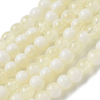 Crackle Glass Beads Strands GLAA-U001-6mm-11-1