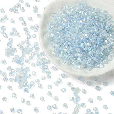 70G Transparent Spray Painted Glass Beads EGLA-YW0005-30D-1