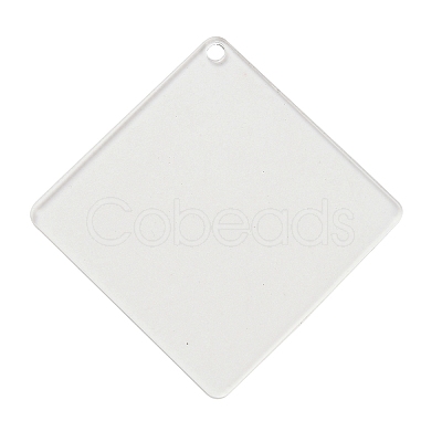 Transparent Acrylic Blank Pendants TACR-Z003-01B-1