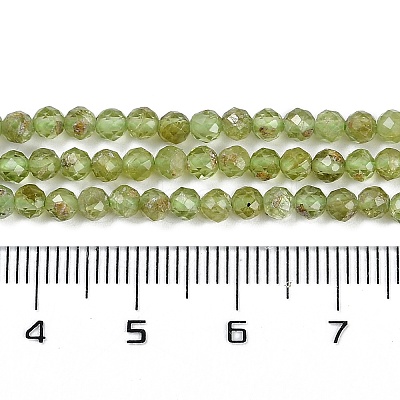 Natural Peridot Beads Strands G-F509-12-3mm-1