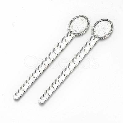 Tibetan Style Alloy Cabochon Setting TIBE-R001-01AS-1