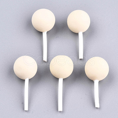 Handmade Polymer Clay 3D Lollipop Beads X-CLAY-T016-82F-1