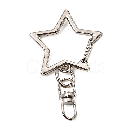 Alloy Swivel Clasps AL-CBAAE66-02P-1