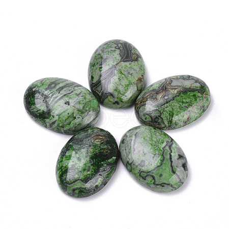 Natural Ripple Jasper Cabochons G-T062-21-1