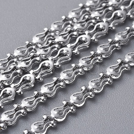 Tarnish Resistant 304 Stainless Steel Chains CHS-K001-64-1