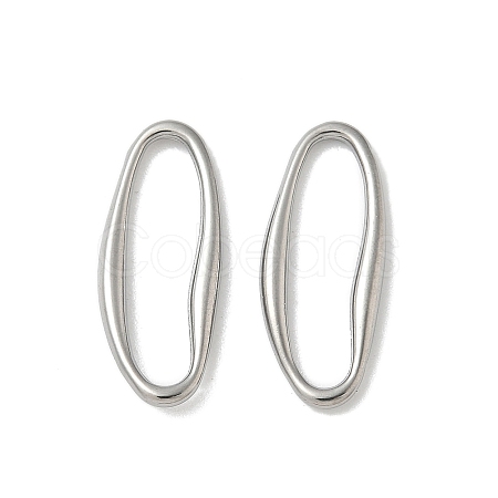 304 Stainless Steel Oval Linking Rings STAS-L300-010B-P-1