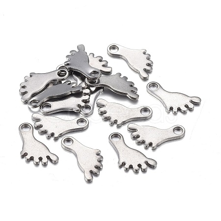 Non-Tarnish 201 Stainless Steel Charms STAS-F255-025P-1