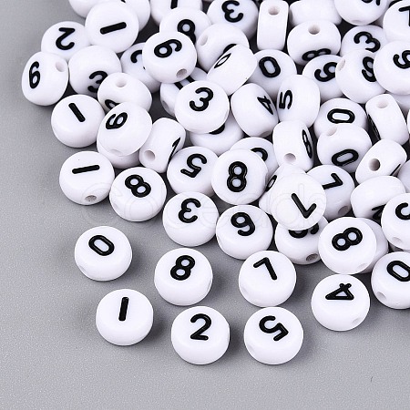 Opaque Acrylic Beads SACR-Q001-12F-1