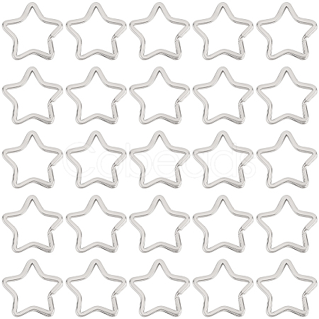 30Pcs Zinc Alloy Split Rings FIND-SP0004-17-1