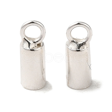 925 Sterling Silver Cord Ends STER-F032-09S-1.5mm-01-1