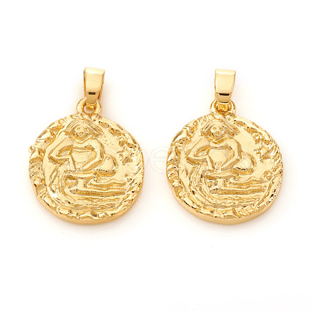 Brass Pendants X-KK-I672-33F-1