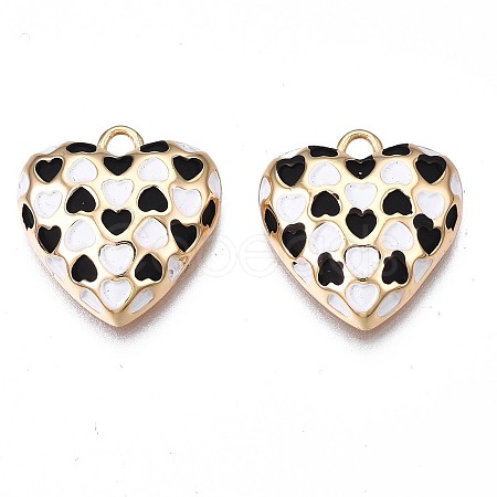 Brass Enamel Pendants KK-N232-215-1