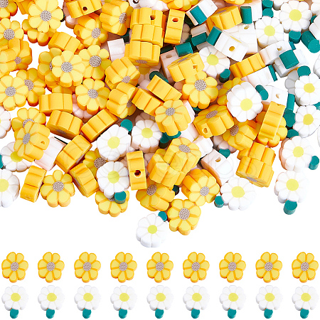 200Pcs Handmade Polymer Clay Beads CLAY-SC0002-87-1