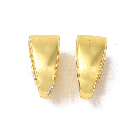 Rack Plating Brass Snap on Bails KK-F873-34G-1