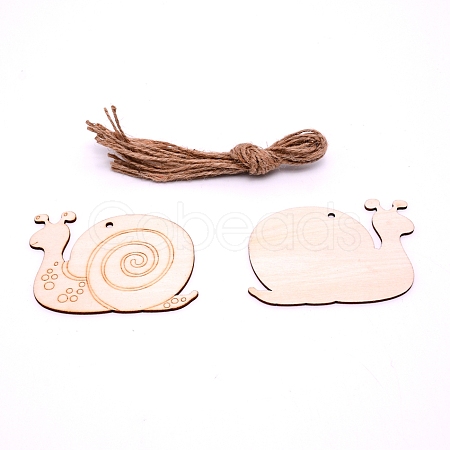 Wood Cutouts Ornaments WOOD-WH0112-75-1
