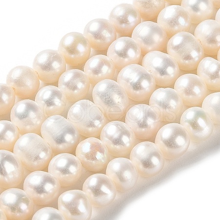 Natural Cultured Freshwater Pearl Beads Strands PEAR-E018-40-1