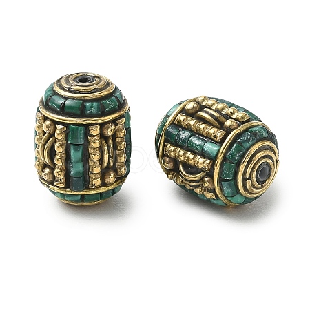 Handmade Tibetan Style Beads KK-Z157-08AG-02-1
