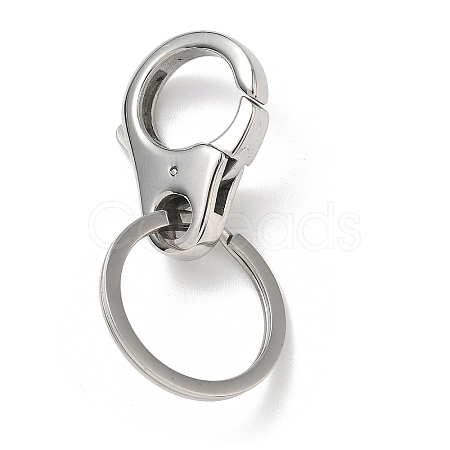 304 Stainless Steel Keychain Rings STAS-H238-01P-1