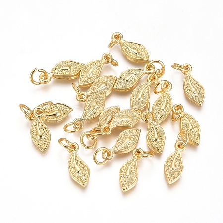 Electroplated Alloy Charms PALLOY-G267-14G-1
