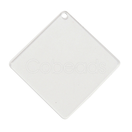 Transparent Acrylic Blank Pendants TACR-Z003-01B-1